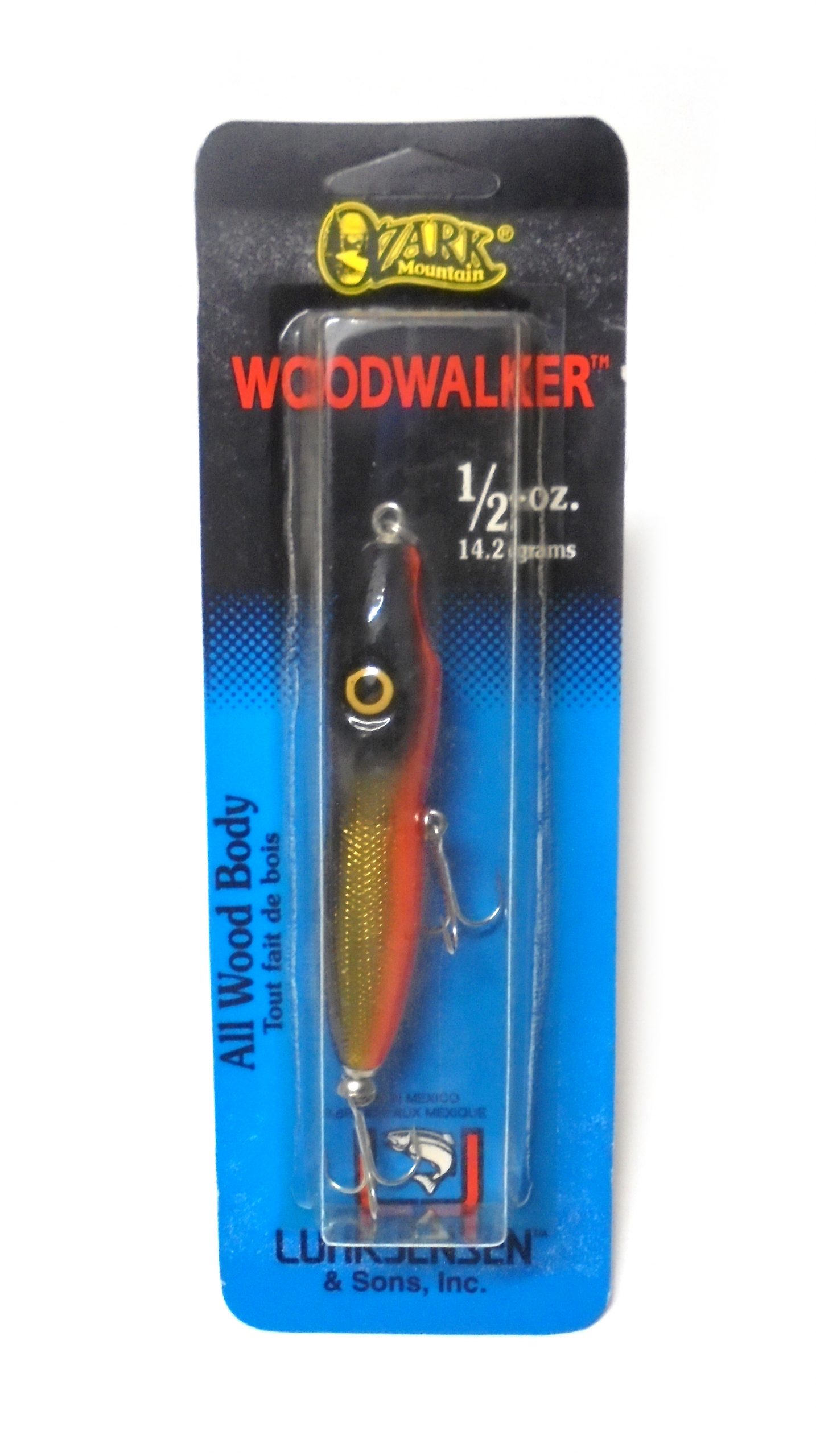 WoodWalker Gold Black Orange Shad