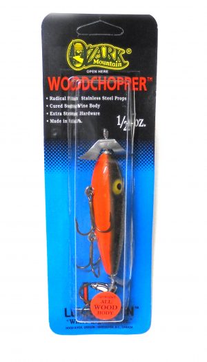 Woodchopper 1/2oz Gold Black Orange Shad