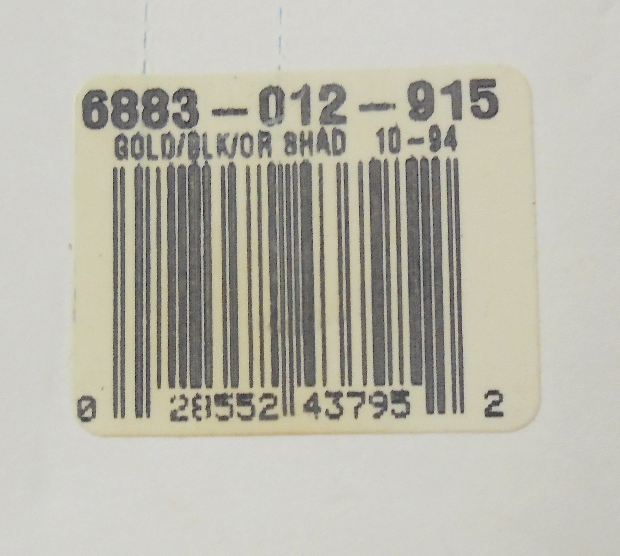 Woodchopper 1/2oz Gold Black Orange Shad - Imagen 2