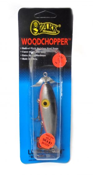 Woodchopper 1/2oz Silver BLK Orange Shad
