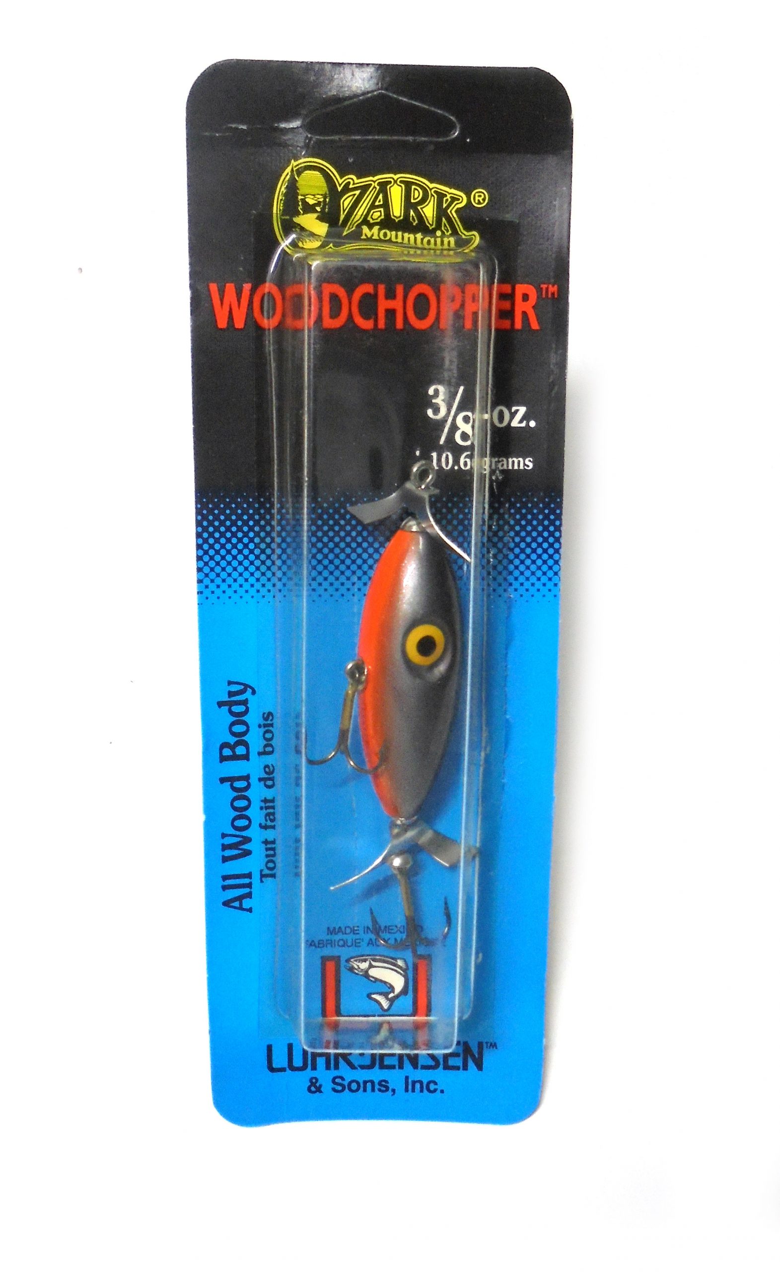 Woodchopper 3/8oz Silver Black Orange Shad