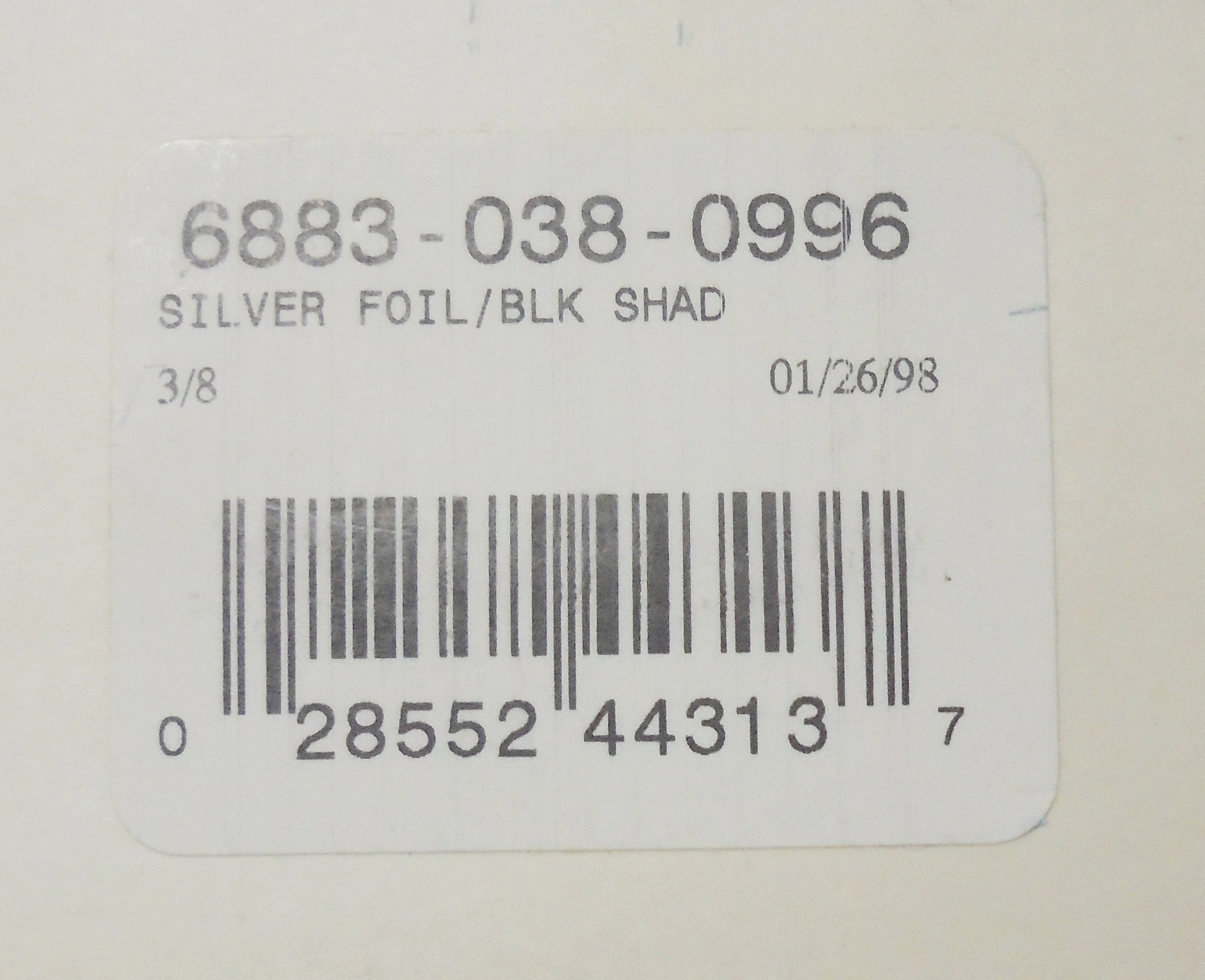 Woodchopper 3/8oz Silver Foil - Imagen 2