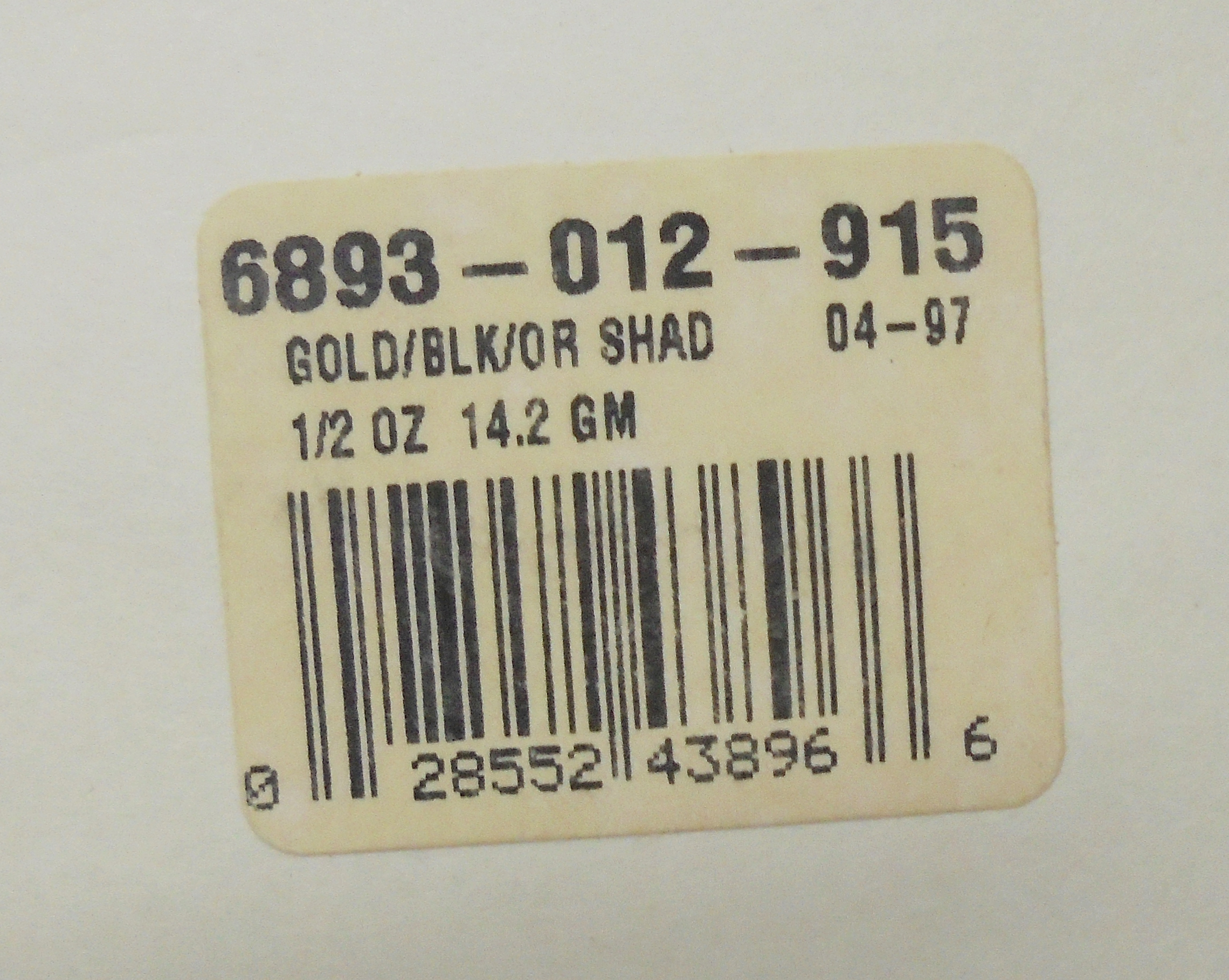 Slim Woodchopper 1/2oz Gold Black Orange Shad - Imagen 2