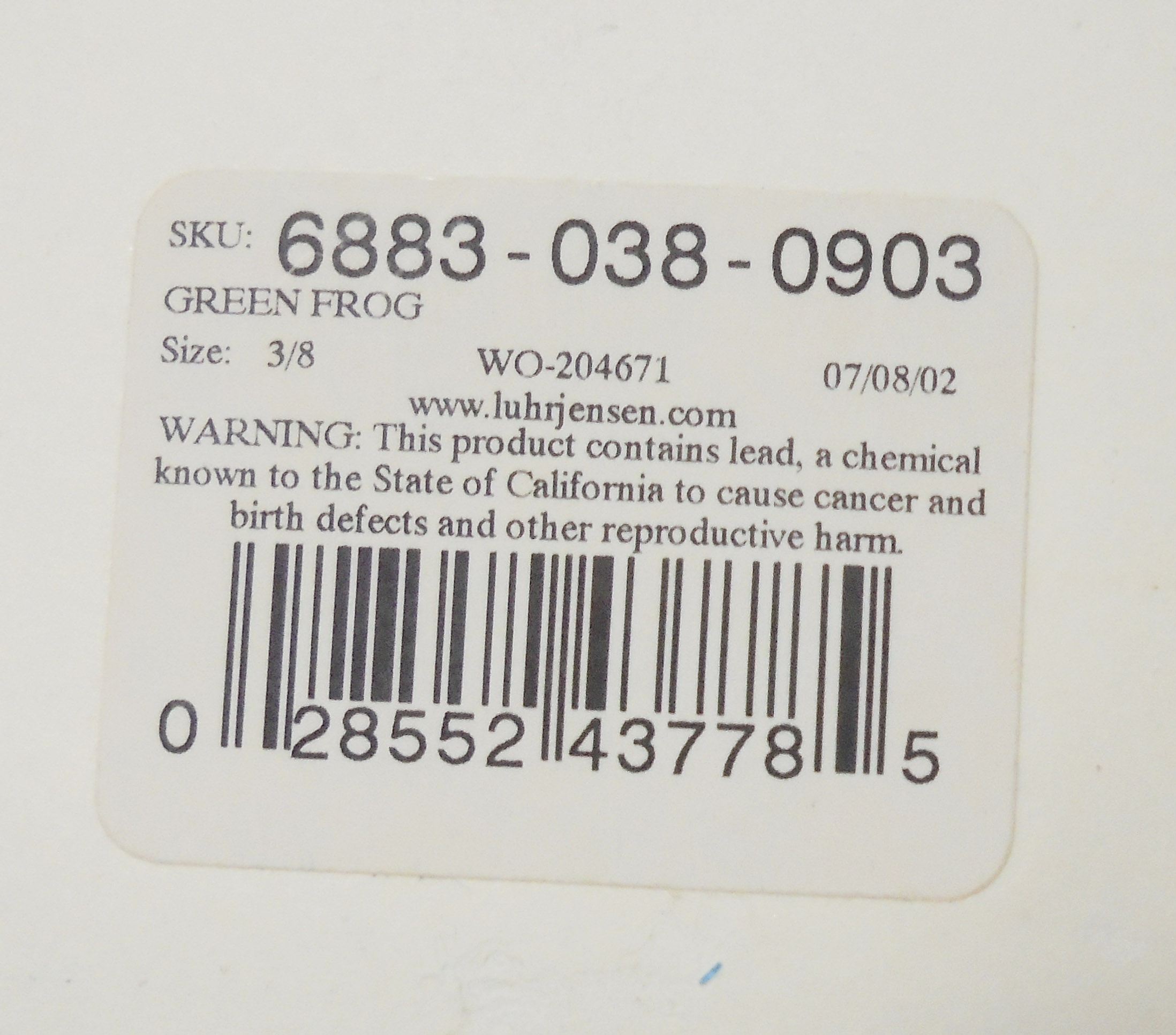 Woodchopper 3/8oz Frog - Imagen 2